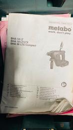 Metabo boorhamer, Doe-het-zelf en Verbouw, Gereedschap | Boormachines, Ophalen of Verzenden, 600 watt of meer, Boor- en/of Breekhamer