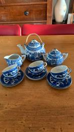 Chinees blauw porselein 9 delig kinderserviesje, Antiek en Kunst, Ophalen of Verzenden
