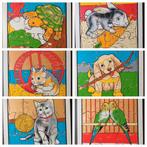 Rolf, 6 leuke houten dierenpuzzeltjes., Ophalen of Verzenden, Gebruikt