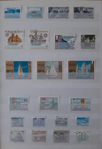 2 Kaarten Postzegels Mooiste Schepen No. 1 Gestempeld beschikbaar voor biedingen