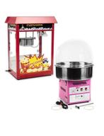 Suikerspin& Popcornmachine Te Huur Combideal, Hobby en Vrije tijd, Feestartikelen | Verhuur, Ophalen of Verzenden, Zo goed als nieuw