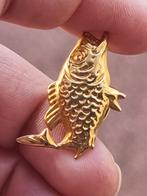 Vintage 80's verguld karper vis pin broche, Sieraden, Tassen en Uiterlijk, Antieke sieraden, Ophalen of Verzenden, Overige materialen