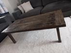 Prachtige wagon plank houten salontafel, Huis en Inrichting, Ophalen, 100 tot 150 cm, 50 tot 100 cm, Zo goed als nieuw