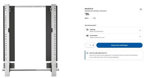Glijscharnier geïntegreerde vaatwasser IKEA, Huis en Inrichting, Keuken | Keukenelementen, Gebruikt, Minder dan 100 cm, 50 tot 100 cm