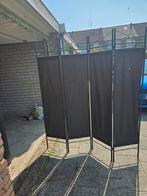 Casaria Kamerscherm / Scheidingswand - 4 panelen - Zwart, Huis en Inrichting, Woonaccessoires | Kamerschermen, Ophalen of Verzenden