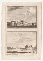 Ruïne Oostvoorn Spilman  ca. 1750 oude gravure, Antiek en Kunst, Kunst | Etsen en Gravures, Verzenden