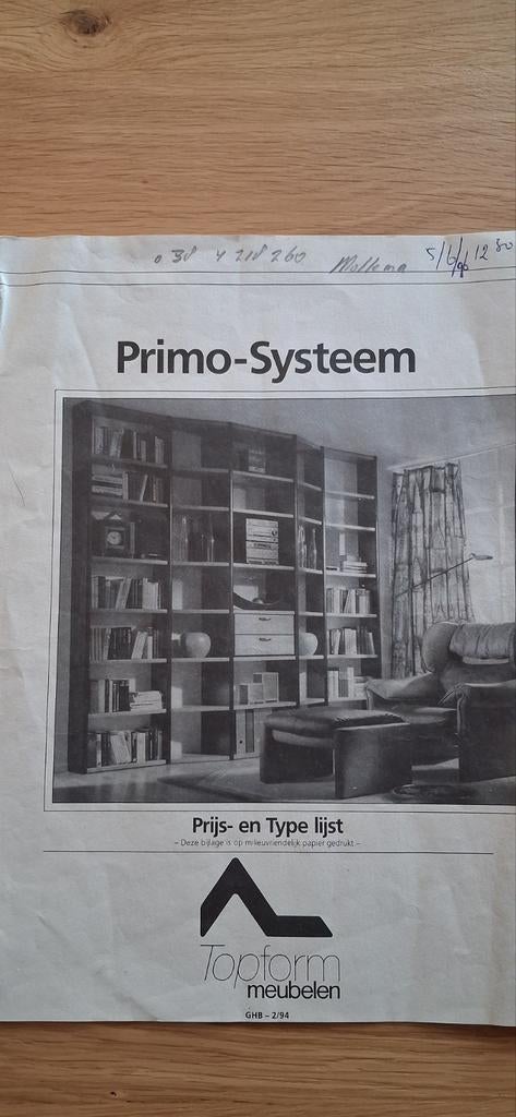 Gratis. Topform Primo Boekenkast - Beuken Gefineerd, Ophalen, Met plank(en), Gebruikt, 100 tot 150 cm