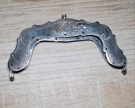 Zilveren Tasbeugel uit 1884, Antiek en Kunst, Antiek | Goud en Zilver, Zilver, Ophalen of Verzenden