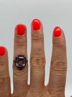 X592 Prachtige zilveren amethist ring maat 16,25, Sieraden, Tassen en Uiterlijk, Antieke sieraden, Ophalen of Verzenden, Zilver