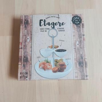 Porseleinen etagère serveerset van Food for Fun beschikbaar voor biedingen