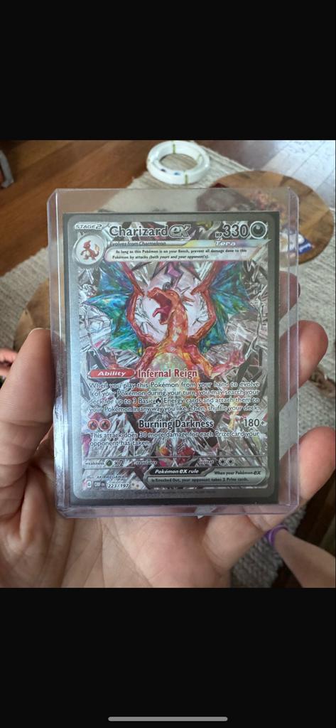 Charizard ex - Obsidian Flames 223-197- Pokémonkaart, Hobby en Vrije tijd, Verzamelkaartspellen | Pokémon, Zo goed als nieuw, Losse kaart