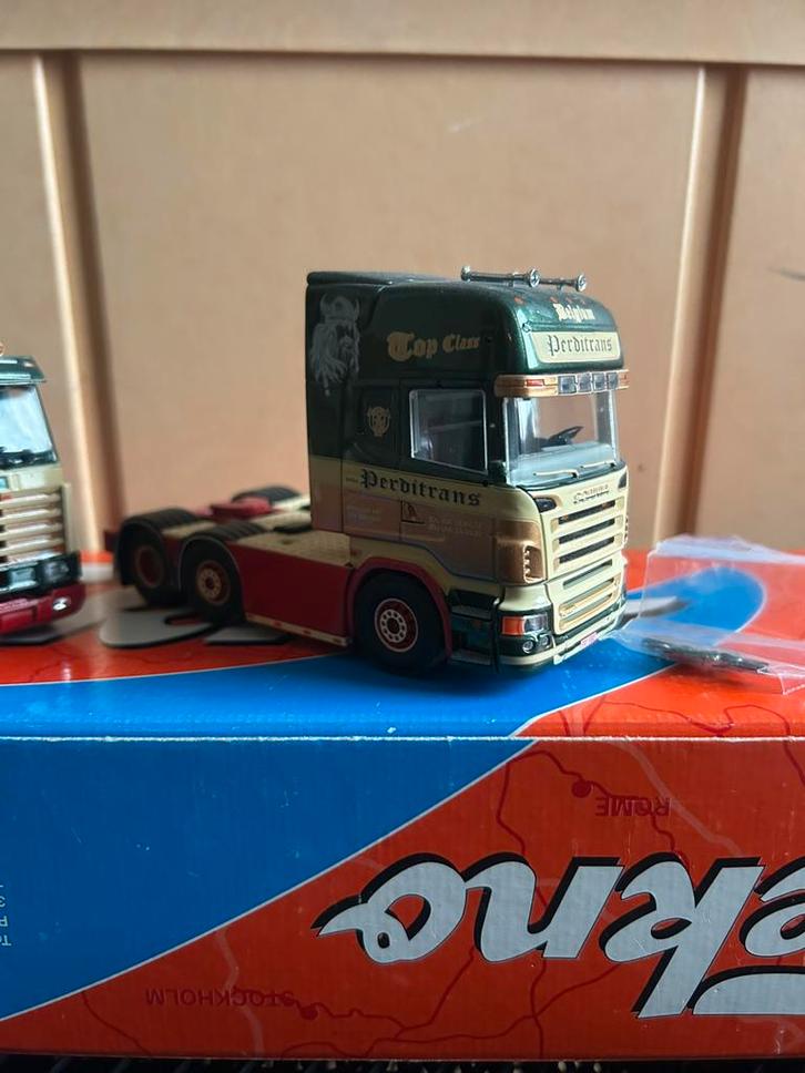 Tekno Scania R580 Perdi trans, Hobby en Vrije tijd, Modelauto's | 1:50, Zo goed als nieuw, Bus of Vrachtwagen, Tekno, Ophalen of Verzenden