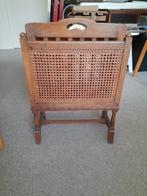 Krantenbak hout webbing - nette staat, Huis en Inrichting, Woonaccessoires | Krantenbakken en Lectuurbakken, Ophalen, Gebruikt