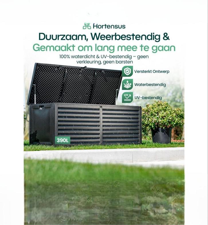 Hortensus opbergbox, Tuin en Terras, Overige Tuin en Terras, Nieuw, Ophalen