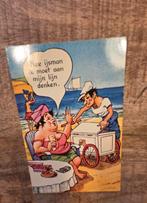 Dikke vrouw aan de lijn bestelt ijsjes bij ijscoman, Verzamelen, Verzenden, Ongelopen, Overige thema's