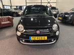 Fiat 500 1.2 AUT 2017 Zwart S uitvoering Sport Pano, Auto's, Fiat, Stof, 4 cilinders, Zwart, Bedrijf
