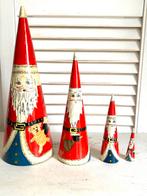 Vintage Kerstman matroesjka hout 27 cm, Diversen, Kerst, Ophalen, Gebruikt