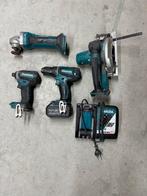 Makita 18V Set, Doe-het-zelf en Verbouw, Gereedschap | Boormachines, Gebruikt, Variabele snelheid, Ophalen of Verzenden, Boor- en Schroefmachine