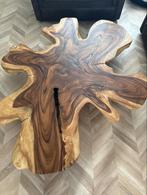 Unieke boomstam salontafel, Gebruikt, 50 tot 75 cm, 150 tot 200 cm, Ophalen of Verzenden