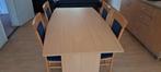 Houten eettafel + 4 stoelen, Huis en Inrichting, Ophalen of Verzenden