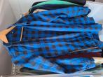 Blauwe geruite blouse, Ophalen of Verzenden, Zo goed als nieuw, Blauw