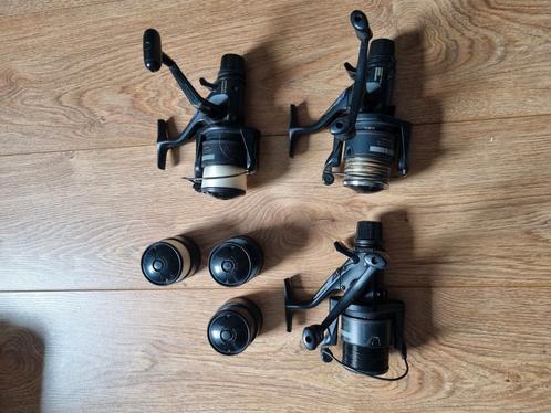 3 maal shimano aero gt baitrunners 6010, Watersport en Boten, Hengelsport | Karpervissen, Gebruikt, Molen, Ophalen of Verzenden