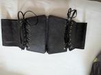 Mooie flexibele corset riem met touwtjes., Zwart, Nieuw, Ophalen of Verzenden, 5 cm of meer
