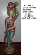 beeld 65 cm. Balinese DJANGER danseres, uniek in  kleur, Ophalen of Verzenden, Zo goed als nieuw, Mens