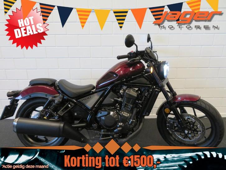 Honda CMX 1100 REBEL RED-EDITION! PERFECT (bj 2021), Motoren, Motoren | Honda, Bedrijf, Chopper