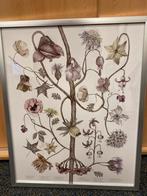 Vintage schilderij bloemen, Ophalen of Verzenden, Zo goed als nieuw, Minder dan 50 cm, Schilderij