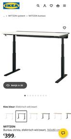 Electrisch zit sta bureau IKEA MITTZON standing desk 160x80, Huis en Inrichting, Bureaus, Ophalen, Elektrisch, Nieuw