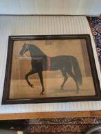 Oude paard tekening in lijst, Ophalen of Verzenden