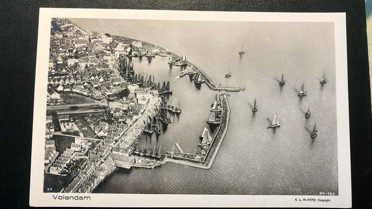 VOLENDAM  1927 ? Haven Visserij Zuiderzee, Verzamelen, Ansichtkaarten | Nederland, Ophalen of Verzenden