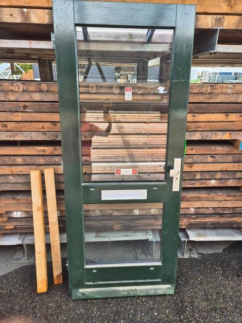 Voordeur buitendeur deur 210,5x87cm dubbel glas ( 059 ), Doe-het-zelf en Verbouw, Deuren en Horren, Gebruikt, Buitendeur, 200 tot 215 cm