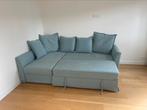 Slaapbank, Ophalen, Blauw, 210 cm, Tweepersoons