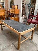 Landelijke Franse salontafel met leistenen blad, Ophalen, Rechthoekig, 50 tot 100 cm, Minder dan 50 cm