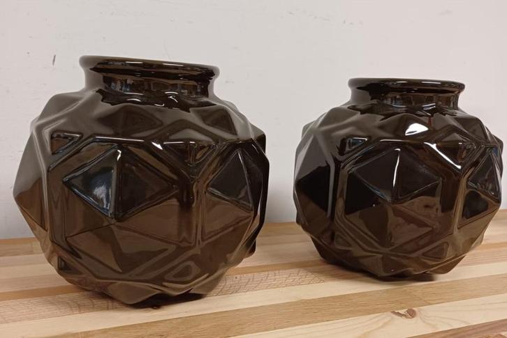 Studio Erik Gutter Vazen - 2 stuks, Huis en Inrichting, Woonaccessoires | Vazen, Zo goed als nieuw, Overige kleuren, Minder dan 50 cm