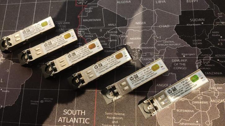 6x HP SFP modules, Computers en Software, Netwerk switches, Zo goed als nieuw, Ophalen of Verzenden