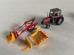 Britains Ltd 9522 Massey Ferguson 595 tractor + accessoires, Verzenden, Gebruikt, Tractor of Landbouw, Britains