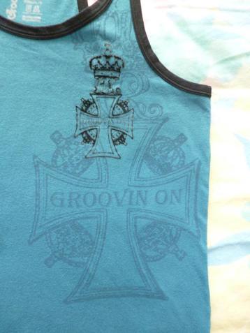 3 Groovin hemdjes maat M in blauw, groen en grijs. Als nieuw beschikbaar voor biedingen