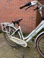 Witte Gazelle fiets met bruine details, Fietsen en Brommers, Fietsen | Dames | Damesfietsen, Ophalen, Versnellingen, Gazelle, 53 tot 56 cm