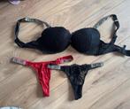 Victoria's Secret set, Victoria's Secret, Ophalen of Verzenden, Zwart, Setje