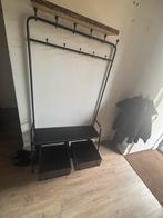 Retro kapstok met 2 lades te koop, Huis en Inrichting, Woonaccessoires | Kapstokken, Ophalen, Zo goed als nieuw, Metaal, Staande kapstok