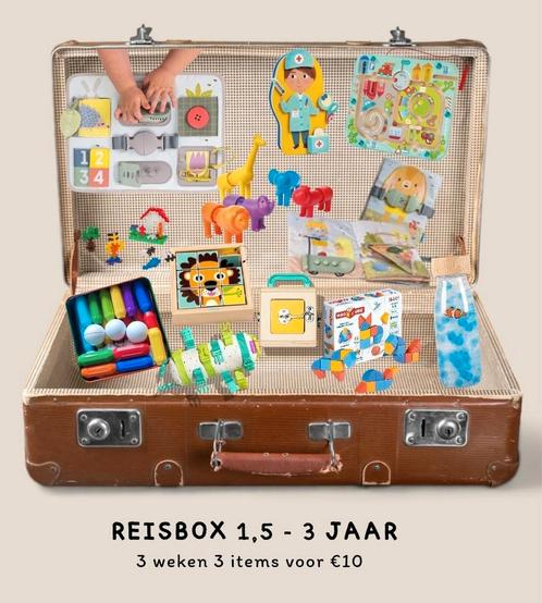 Reisbox 1,5 - 3 jaar met speelgoed voor onderweg • vakantie, Computers en Software, Ontwerp- en Bewerkingssoftware, Zo goed als nieuw