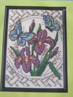 Borduurpatroon  Iris en Vlinders   nr 2515, Verzenden, Nieuw, Handborduren, Patroon
