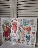 Antieke pop, vel met papieren knip pop of aankleed pop, Ophalen, Zo goed als nieuw, Overige typen