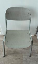 Originele Schoolstoel. Stevig! Hout en Metaal, Huis en Inrichting, Ophalen, Bruin, Zo goed als nieuw, Metaal