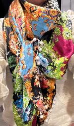 Grote satijnen sjaal be-witched, Kleding | Dames, Ophalen, Zo goed als nieuw, Maat 46/48 (XL) of groter, Sjaal