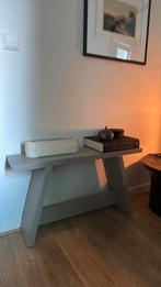 Steigerhout bankje/side table, Huis en Inrichting, Tafels | Sidetables, Ophalen, 50 tot 100 cm, Zo goed als nieuw, 25 tot 50 cm