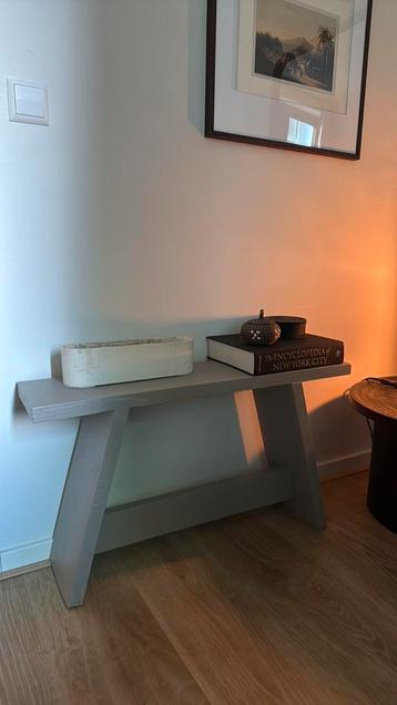 Steigerhout bankje/side table beschikbaar voor biedingen